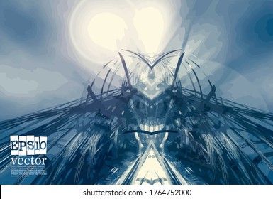 Technology concept background ready for presentation, vector 3d illustration