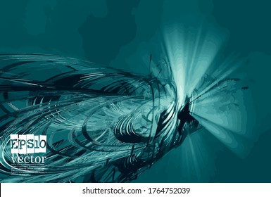 Technology concept background ready for presentation, vector 3d illustration