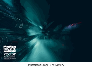 Technology concept background ready for presentation, vector 3d illustration