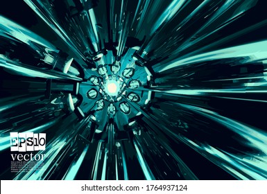 Technology concept background ready for presentation, vector 3d illustration
