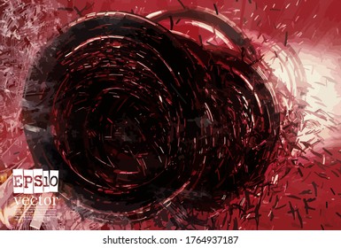 Plano de fundo do conceito da tecnologia pronto para a apresentação, ilustração 3d vetorial