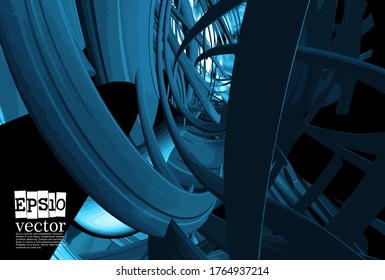 Technology concept background ready for presentation, vector 3d illustration