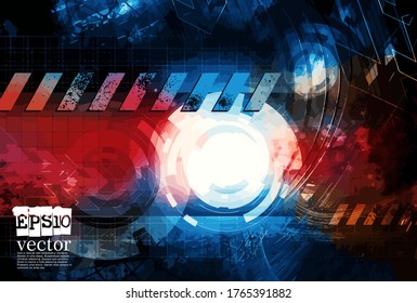 Technology concept background ready for presentation, vector 3d illustration