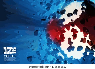 Technology concept background ready for presentation, vector 3d illustration