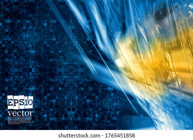 Technology concept background ready for presentation, vector 3d illustration