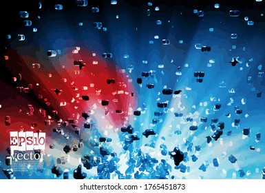 Technology concept background ready for presentation, vector 3d illustration