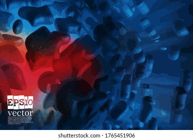 Technology concept background ready for presentation, vector 3d illustration