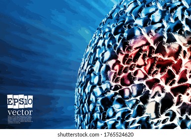 Technology concept background ready for presentation, vector 3d illustration