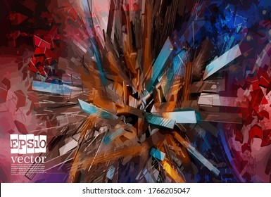 Technology concept background ready for presentation, vector 3d illustration