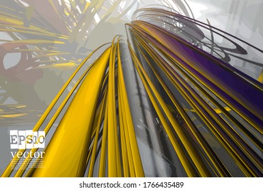 Technology concept background ready for presentation, vector 3d illustration