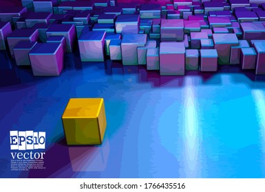 Technology concept background ready for presentation, vector 3d illustration