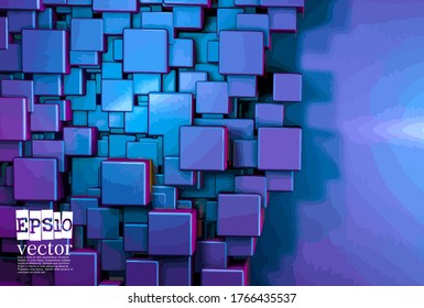 Technology concept background ready for presentation, vector 3d illustration