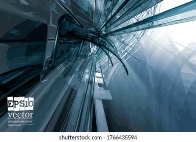 Technology concept background ready for presentation, vector 3d illustration