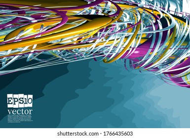 Technology concept background ready for presentation, vector 3d illustration