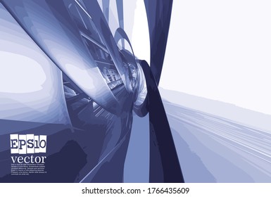 Technology concept background ready for presentation, vector 3d illustration