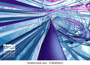 Technology concept background ready for presentation, vector 3d illustration