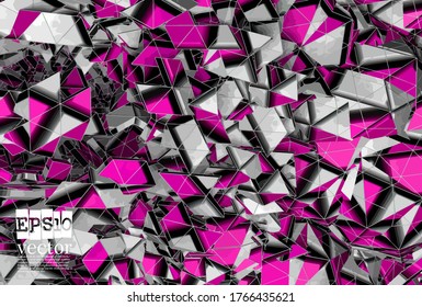 Technology concept background ready for presentation, vector 3d illustration
