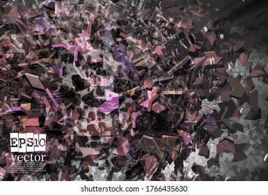Plano de fundo do conceito da tecnologia pronto para a apresentação, ilustração 3d vetorial