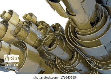 Plano de fundo do conceito da tecnologia pronto para a apresentação, ilustração 3d vetorial