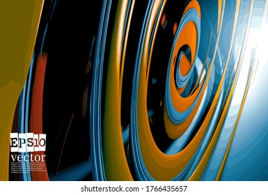 Technology concept background ready for presentation, vector 3d illustration