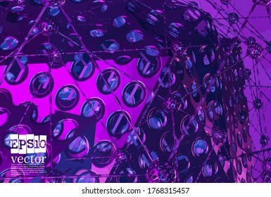 Technology concept background ready for presentation, vector 3d illustration