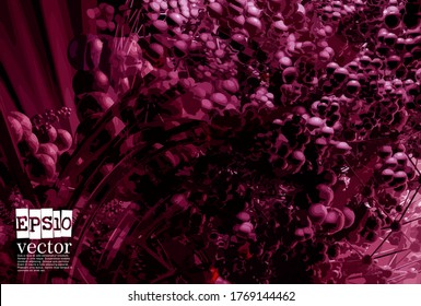 Technology concept background ready for presentation, vector 3d illustration