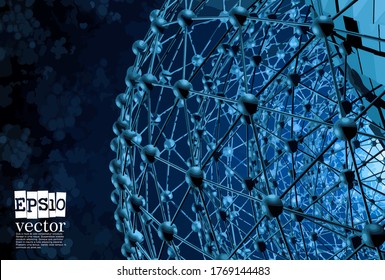 Technology concept background ready for presentation, vector 3d illustration