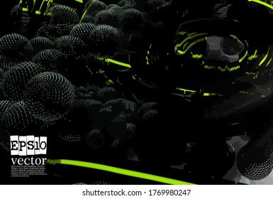 Technology concept background ready for presentation, vector 3d illustration