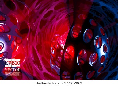 Technology concept background ready for presentation, vector 3d illustration