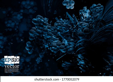 Technology concept background ready for presentation, vector 3d illustration