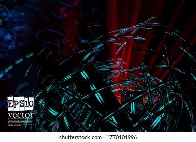 Technology concept background ready for presentation, vector 3d illustration