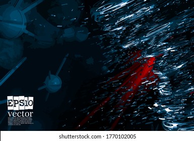 Technology concept background ready for presentation, vector 3d illustration