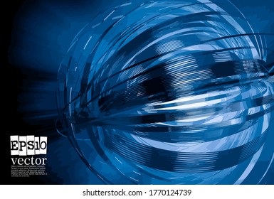 Technology concept background ready for presentation, vector 3d illustration