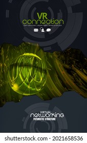 Technology concept background ready for presentation, vector 3d illustration