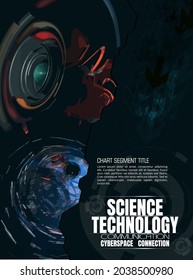 Fundo do conceito da tecnologia pronto para a apresentação, ilustração vetorial