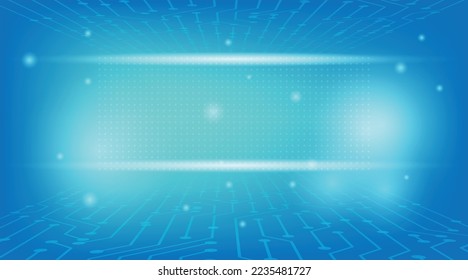 Technology concept background with wire mesh and text space