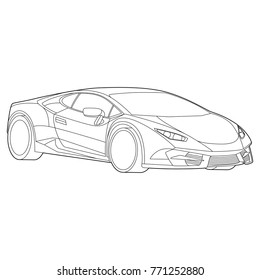 Concepto tecnológico, detalles de Camión, Arte de línea, Ilustración vectorial, Conjunto de Camiones, Ilustración de transporte, Ilustración de Camión, camión deportivo, Automóvil, Icono de vectores, Icono de transporte, Icono de tecnología
