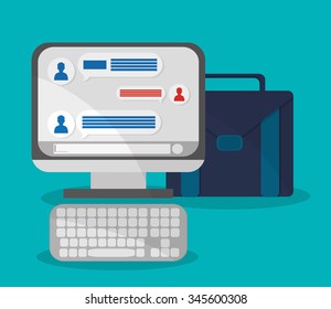 Technology concept with gadget icons design, vector illustration 10 eps graphic.