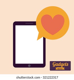 Technology concept with gadgets design, vector illustration eps 10