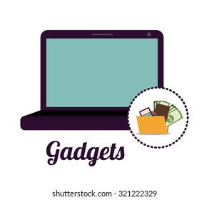 Technology concept with gadgets design, vector illustration eps 10