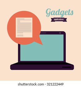 Technology concept with gadgets design, vector illustration eps 10