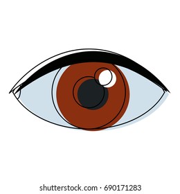 technology concept human eye virtual