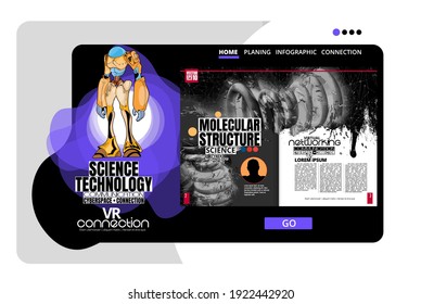 Technologiekonzept für Internet-Banner, Social-Media-Banner, Kopfzeilen von Websites, Vektorgrafik 