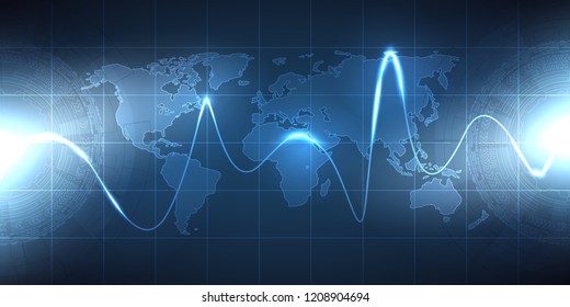 Technology concept. Internet connection, abstract technology graphic design..The concept of global network connectivity . Vector Illustration