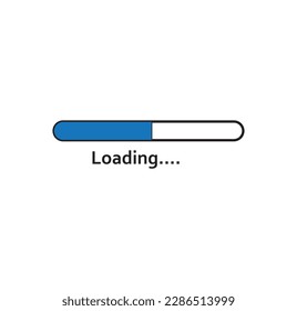 it and technology concept - loading vector illustration isolated on white background