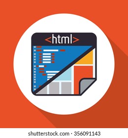 Technology concept with multimedia icon design, vector illustration 10 eps graphic.
