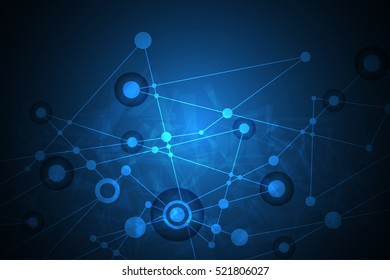 Technology in the concept of network communication system.