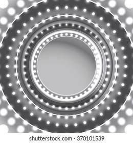 Technology concept radial led lights background