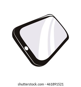 Technology concept represented by smartphone icon. Isolated and flat illustration