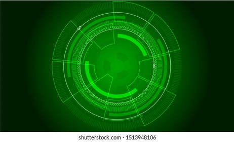Technology concept visualization. Elements with lines, circles and dots array. Technology concept connection complex. Visual concept. Graphic abstract background. Vector illustration. Eps 10